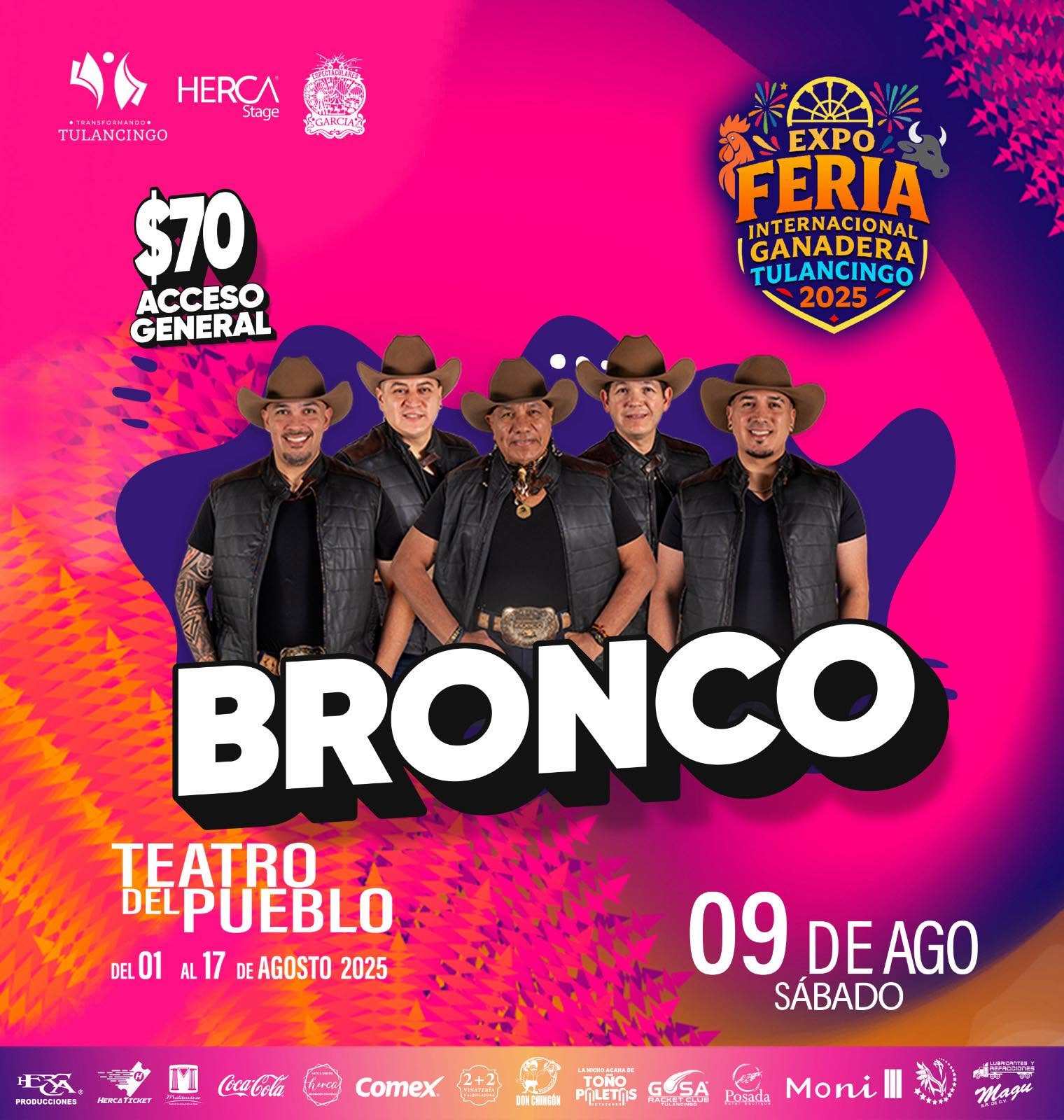 9 Agosto: Grupo Bronco